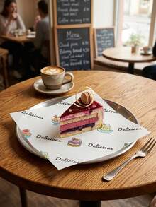 200pcs Food Paper, Sandwich Paper, Baking Decoration Greaseproof Paper, Suitable For Toast, Cake, Dessert, Bread And Tray Liners 50/100/200pcs - Multicolor - View 7