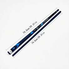 2 Pieces Pool Cue 58 Inches Blue Pattern Billiard Cue Stick For Beginners Home Club Billiard Game - Blue - View 2