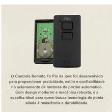 Controle Para portão 433mhz Compativel com PPA Rcg Garen AgL Garagem - Preto - Visão 4