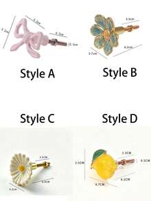 French Style Pink Bow Wardrobe Drawer And Vanity Pulls, Vintage Pink Bow Knobs - Multicolor - View 7