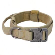 Tactical Dog Collar, Heavy Duty Nylon Dog Collar With Quick Release Buckle And Control Handle, Adjustable Pet Collar For Medium To Large Dog Training, Walking, Outdoor - Multicolor - View 17