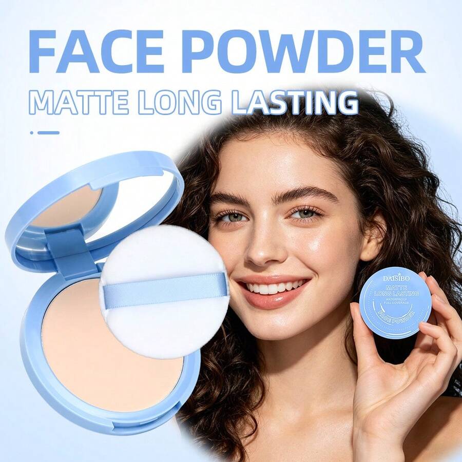 Water-Resistant Pressed Powder, Oil-Control Setting Powder, Matte Finish Powder, Long-Lasting Sweat-Proof Formula, Pore-Blurring Soft Focus Effect, Lightweight Fine Powder, Creates Natural Smooth Matte Makeup Look, Perfect Makeup - Multicolor - View 1