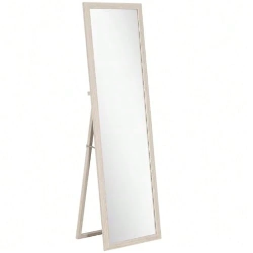 160 X 50 Cm Full-Length Mirror, Versatile, Rectangular Framed Design, White - White - View 1