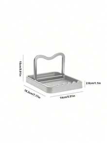 1 Buah Rak Penyimpanan Dapur Multifungsi, Dengan Kompartemen yang Dapat Dilepas & Baki Penampung Air, Menyimpan Tutup Panci, Sendok, Spatula, Baki Air Menjaga Permukaan Meja Tetap Kering, Warna Netral Acak untuk Dapur Apartemen/Asrama - MultiWarna - View 6