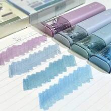 4pcs/Set Morandi Color Glitter Fluorescent Markers, Adjustable Line Width Art Drawing Pens, Student Stationery - 4-color Set - View 8