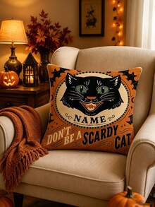 Custom Striped Pet Pillow, Personalized With Pet Photo/Name, Customized Cat & Dog Pillow, Cat Photo Pillow, Pet Photo Cushion - Multicolor - View 3