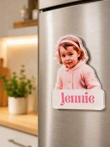 1/2/3pcs Customized Photo Acrylic Fridge Magnets, Personalized Photo Fridge Magnets, Photo Magnets, Cute Fridge Magnets, Strong Fridge Magnets, Fun Fridge Magnets, Anniversary Gift, Home Decor, Holiday Gift, Anniversary Gift - Multicolor - View 3