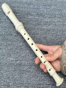 Sáo Recorder nhựa trắng 8 lỗ, dành cho người mới bắt đầu, cao độ kiểu Đức, nhạc cụ biểu diễn chuyên nghiệp, luyện tập cho học sinh, kèm thanh vệ sinh - Nhiều màu - Xem 3