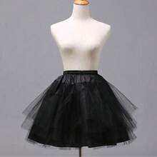 Black Mermaid Wedding Petticoat Crinoline Underskirt Slip - Multicolor - View 7