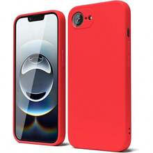 原裝液態矽膠手機殼，適用於 iPhone XR XS 7 8 17 16 15 14 13 12 Mini 11 Pro Max 15 Plus 17e，防震保護手機後蓋 - 大紅色 - 查看 6