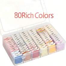 120/80 Colors Embroidery Thread, Colorful Cross Stitch Thread, Embroidery Thread Set, Embroidery Starter Kit DIY Crafts - A - View 7