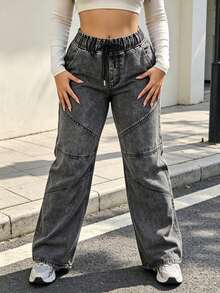 Women Jeans - Grey - View 2