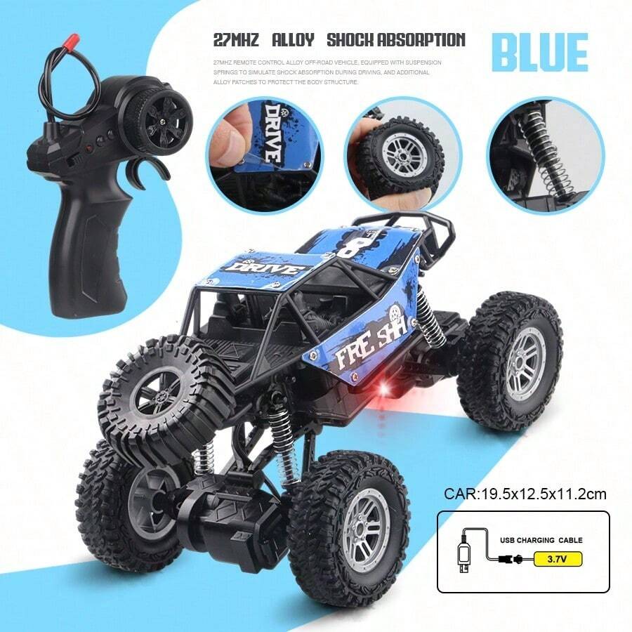 Kids Remote Control ATVs - Blue - View 1