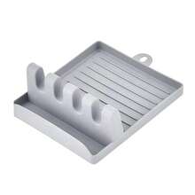 1pc Multi-Function Silicone Spoon Spatula Holder Utensil Rack, Versatile Kitchen Tool Organizer Kitchen Accessories With Drip Tray For Pot Lids, Heat Resistant Non-Slip Counter Storage, .Halloween Decor For Home,Fall Home Decor,Halloween Costumes - Multicolor - View 14