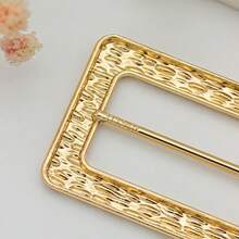 1PC Women Golden Metal Belt Buckles Coat Waist Band Clasps Decoration Down Jacket Strap Connector Hooks DIY Bags Repair Sewing Accessory Buckle - A - View 5