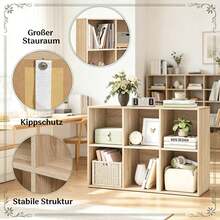 Stylisches Offener Aktenschrank,Lageregal,Würfelregal,Display-Regal,Sideboard Im Esszimmer,Stehender Bücherregal(Nur Mit Würfelregal) - Multicolor - View 5