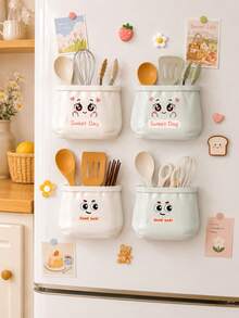 1pc Strong Magnetic Storage Box, Can Store Spices, Seasonings, Tableware, Cosmetics And Pens, Space-Saving Modular Design, Suitable For Kitchen, Bathroom, Desk, Cabinet Door And Storage Cabinet, Suitable For Home, Office, Dormitory And RV Use - View 1