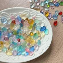 100/200g/Bag Sea Glass Stones | Colorful Small Pebbles From The Ocean - Random Colors & Patterns, Suitable For Fish Tank And Aquarium Landscapes, Creative DIY Home Decor, Vase Filler Decorative Stones, Christmas Tree Decoration - A - View 3