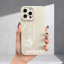 Phone Case: Couple Locks Pattern UV Printing Angel Eyes Soft Phone Case Phone Shell Matte Phone Cover 360 Degree Full Protection For IPhone 11 12 13 14 Pro Max 15 XR X/ XS 7 8 Plus SE  For Smartphone - Black - View 7
