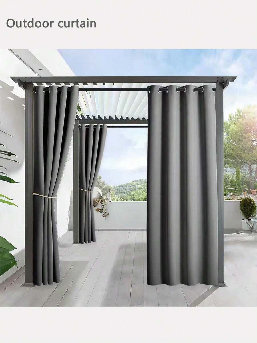 Tirai Luar Ruangan, Cocok Untuk Teras, Beranda, dan Gazebo; Tahan Sinar UV dan Tahan Pudar, Memberikan Keteduhan dan Perlindungan Privasi - hwl - View 1