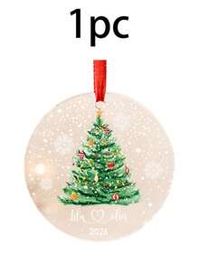 Custom Christmas Tree Tag Ornament, Personalized Holiday Hanging Decor, Festive Xmas Tree Pendant, Customized Family Name Keepsake, Customizable Home Decoration, Winter Party Decor, Secret Santa Gift, Christmas Gift, Christmas Decorations, Couples - Style a - View 15