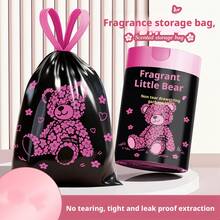 1 Roll/100pcs Sakura Bear Shaped Scented Trash Bags - Thickened Tear-Resistant Drawstring Garbage Bags, Large Size 17.72X17.72 Inches Capacity, Scented Anti-Tear Bags, Ideal Choice For Daily Use - A - View 4