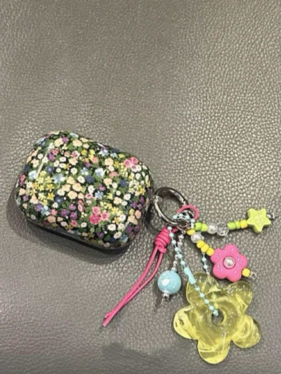 Niche Dark Green Floral Pattern Bluetooth Protective Case Compatible With Airpods Pro 3rd Gen, 2nd Gen, Apple 4th Gen Earphones - Color - View 1