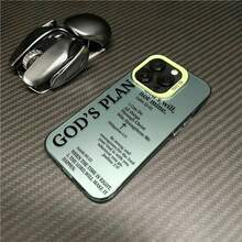 Phone Case - God'S Plan Pattern Phone Case, High Appearance Level, Fashionable And Easy Design, Hard Shell Protective Case Suitable For Iphone 17 Pro Max/ 16/ 15/ 14 Pro Max/ 13/ 12/ 11 Pro Max. Thin And Lightweight, Shockproof And Anti-Drop - 透黑 - 查看 9