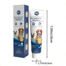PC Petclear Pet Toothpaste, 2 Flavors Available: Chicken And Milk, Uses Pet-Favorite Chicken Flavor To Reduce Pet Resistance To Brushing, Making The Brushing Process Smoother And Solving The Difficulty For Pet Owners To Brush Their Pets' Teeth - Blue and White - View 9