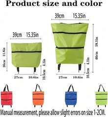 Portable Shopping Carts - Black - View 4