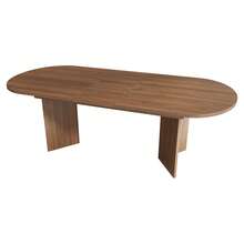 Dining Table Brown Made Of Wood For Dining Room And Kitchen - 胡桃木 - 查看 9