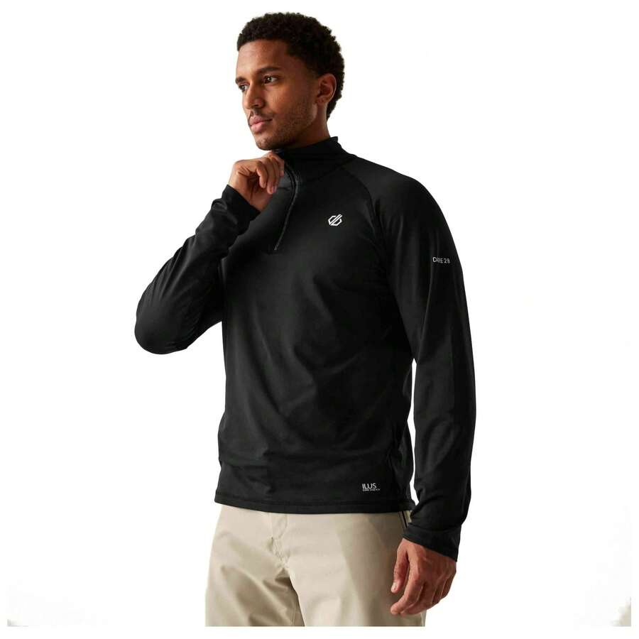 Dare2B Men Sports & Outdoor Hoodies & Sweatshirts - Black - View 1