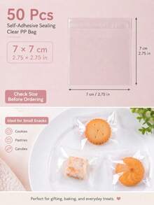 Transparent Self-Adhesive Baking Packaging Bags, Multiple Sizes OPP Dessert Bags, Suitable For Cookies, Pastries And Handmade Snacks, National Day Gift Giving Event, Saudi Arabia National Day - Multicolor - View 20
