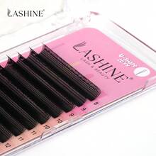 LASHINE 1盒12排 U型 YY 3D 4D 5D U型接睫毛 0.07mm 超柔軟平行預製扇形睫毛 D捲度 多款式 專業沙龍批發 - D - 查看 5