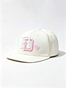 1 buah Topi Snapback Bordir Hati Monogram FD Warna-warni, Topi Visor Datar Bernapas untuk Pria dan Wanita, Gaya Hip Hop, untuk Pemakaian Sehari-hari - Berbagai gaya - View 6