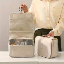 Hanging Travel Toiletry Bag, Waterproof Cosmetic Organizer With 360° Rotating Hook, Dry & Wet Separation Multi-Compartment, Suitable For Travel, Bathroom, Gym - View 5