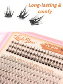 Limete Eyelash 600 Clusters Korean Style Natural Eyelash Book Set, D-Curl False Eyelash Bundles Collection, 5 Types Of Hair Styles Including 10D+20D Lightweight, Paired With Exquisite Lower Lash Design, 8-16MM Mixed Length For 3D Layered Eye Makeup, Suitable For Daily Commute, Date, Travel, Wedding, Bridal Makeup, Birthday Party And Girls Beauty Gift - D - View 7