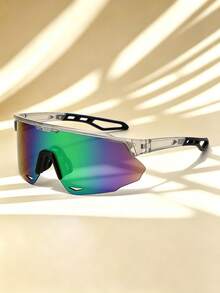 1pc Cycling Protective Eyewear Colorful One-Piece Sports Glasses - Solid Color - View 9