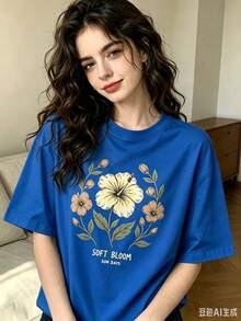 Women Senior T-Shirts & Tops - Blue - View 2