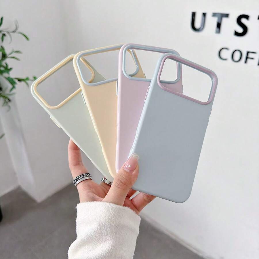 4pcs Macaron Jelly Phone Case Compatible With Apple 17 Pro Max 14/15/16/16 Pro - Multicolor - View 1