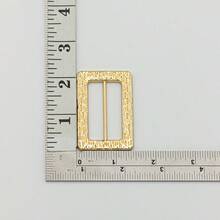 1PC Women Golden Metal Belt Buckles Coat Waist Band Clasps Decoration Down Jacket Strap Connector Hooks DIY Bags Repair Sewing Accessory Buckle - A - View 6