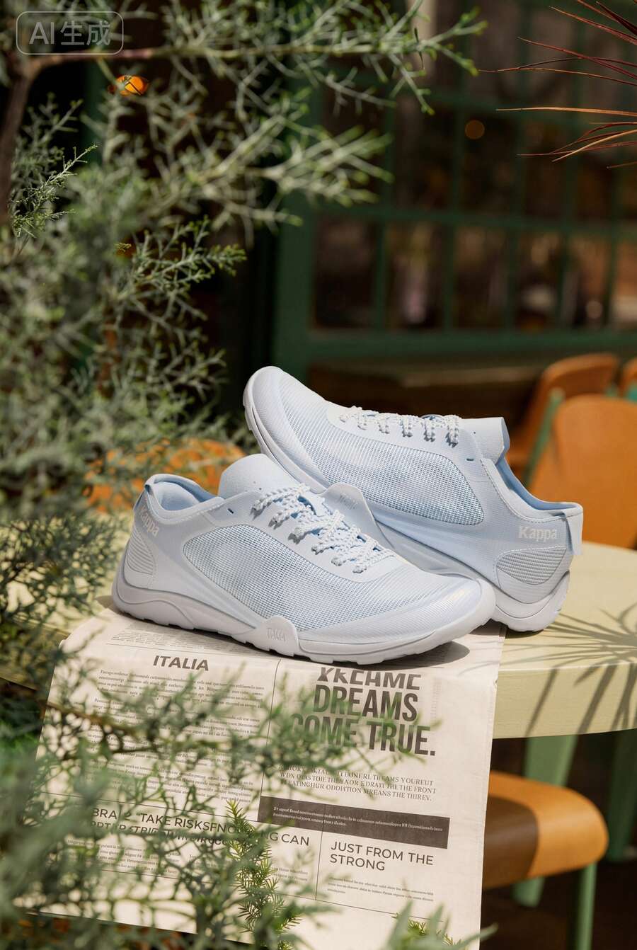 Kappa Youyou 1.0 Summer Mesh Barefoot Shoes, Fashion Thin Sole Racing Style - Iceberg Blue - View 1