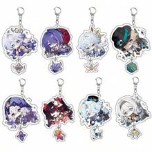 ‌Honkai Star Rail‌ Official Authentic Game Character Acrylic Keychain Pendant, Double-Layer High-Quality Acrylic, Cute Pattern Design, Suitable For Fans As Decoration Or Gift, Kafka, March 7th, Dan Heng - Multicolor - View 4