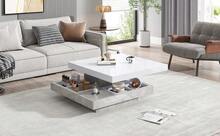 Coffee Table White Made Of Wood For Living Room And Lounge - 白色 - 查看 5