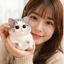 somoving Juguete antiestrés suave de gatito, accesorio fidget con temática animal adorable, dulce adorno de escritorio, maravilloso regalo de cumpleaños, vuelta a clases, Halloween & fiesta animada para jóvenes - Multicolor - Ver 9