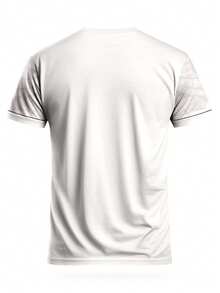 Italian Naples Style Men's Soccer Jersey & Lightweight Crew Neck Sports Top & Match, Training, Casual Wear & Gift - Apricot - View 3