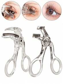 2pcs New Large Angle Frameless Women's Partial Eyelash Curler, With Comb Design, Can Curl And Long-Lasting Shape Eyelashes, Easy To Operate (1pc), Best Seller - Multicolor - View 1