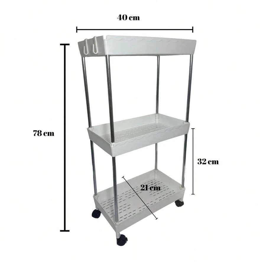 Storage Carts - 3 estantes - 78x40x21cm - Ver 1