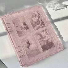 1pc Transparent Water Ripple Acrylic Photo Album, Card Collection Book, High Visibility Storage Book, With 4 Square Slots, Suitable For 3-Inch Cards, Colorful Minimalist Photo Album, Suitable For Bedroom, Living Room And Study Room Display - Multicolor - View 7