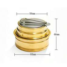 1pc Foldable Solid Alcohol Stove German Style Portable Camping Stove, Outdoor Travel Camping Stove, Portable Stove, Camping Cookware - Multicolor - View 14